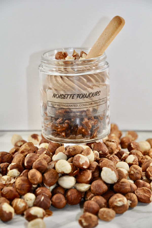 hazelnut and chocolate dessert jar